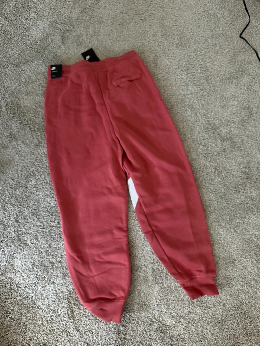 Nike Jogger Sweatpants with White Swoosh